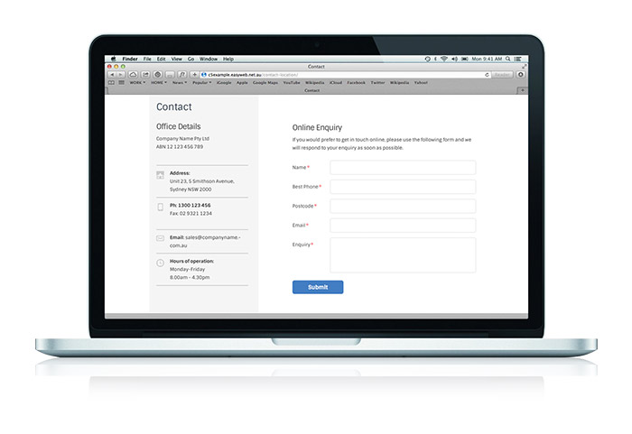 Contact forms